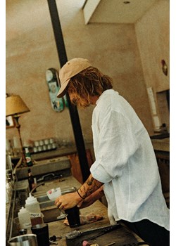 Linen Shirt - Paper White ze sklepu Surf Inc w kategorii Koszule męskie - zdjęcie 187569472