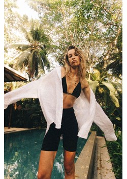 Linen Shirt - Paper White ze sklepu Surf Inc w kategorii Koszule damskie - zdjęcie 187569702