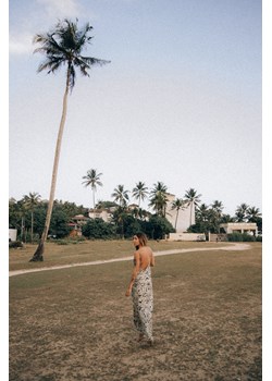 Twisted Ankle Dress - Animal Silk Blend ze sklepu Surf Inc w kategorii Sukienki - zdjęcie 187570033