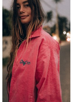 Cord Baseball Jacket - Deep Pink ze sklepu Surf Inc w kategorii Kurtki damskie - zdjęcie 187570060
