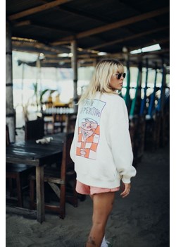 Wave Aperitivo Sweat - Vintage White ze sklepu Surf Inc w kategorii Bluzy damskie - zdjęcie 187570361