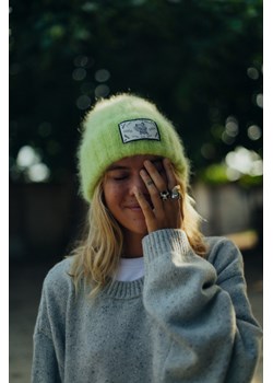 Olivia Wave Tiger Beanie - Lime ze sklepu Surf Inc w kategorii Czapki zimowe damskie - zdjęcie 187570900