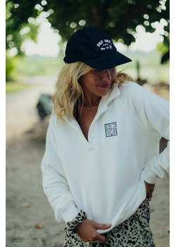 Surf Square Polo Sweat - Vintage White ze sklepu Surf Inc w kategorii Bluzy damskie - zdjęcie 187571124