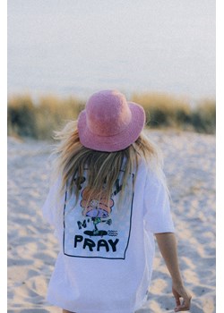 Play N'Pray Tee -  Paper White ze sklepu Surf Inc w kategorii Bluzki damskie - zdjęcie 187571684
