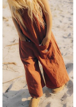 Linen Culotte Suit - Terra ze sklepu Surf Inc w kategorii Kombinezony damskie - zdjęcie 187571713