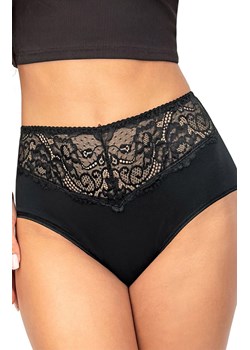 Donna bawełniane figi z wysokim stanem czarne 243, Kolor czarny, Rozmiar S, Donna ze sklepu Primodo w kategorii Majtki damskie - zdjęcie 187572972