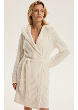 Esotiq krótki szlafrok damskie Corsico 44038-01X, Kolor kremowy, Rozmiar L/XL, Esotiq ze sklepu Primodo w kategorii Szlafroki damskie - zdjęcie 187572991