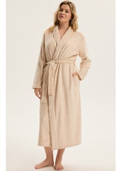 Esotiq długi szlafrok damski Como 43935-80X, Kolor beżowy, Rozmiar L/XL, Esotiq ze sklepu Primodo w kategorii Szlafroki damskie - zdjęcie 187573001
