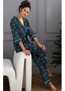 Sensis rozpinana piżama damska Sydney, Kolor zielony-wzór, Rozmiar S, SENSIS ze sklepu Primodo w kategorii Piżamy damskie - zdjęcie 187573030