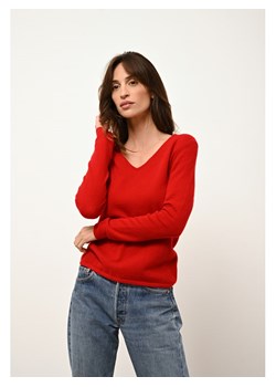 Just Cashmere Kaszmirowy sweter &quot;Joan&quot; w kolorze czerwonym ze sklepu Limango Polska w kategorii Swetry damskie - zdjęcie 187573102