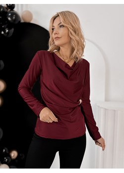 bluzka albane bordowa one size ze sklepu UBRA w kategorii Bluzki damskie - zdjęcie 187573413