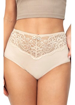 Donna bawełniane figi z wysokim stanem beżowe 243, Kolor beżowy, Rozmiar S, Donna ze sklepu Intymna w kategorii Majtki damskie - zdjęcie 187573490