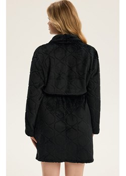 Esotiq ciepły szlafrok damski czarny Coco 43932-99X, Kolor czarny, Rozmiar L/XL, Esotiq ze sklepu Intymna w kategorii Szlafroki damskie - zdjęcie 187573500