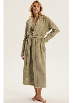 Esotiq długi ciepły szlafrok damski Como 43935-07X, Kolor zielony, Rozmiar L/XL, Esotiq ze sklepu Intymna w kategorii Szlafroki damskie - zdjęcie 187573504