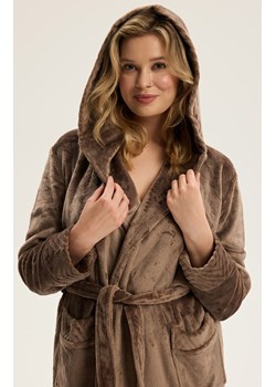 Esotiq szlafrok damski brązowy Cessena 43938-84X, Kolor brązowy, Rozmiar L/XL, Esotiq ze sklepu Intymna w kategorii Szlafroki damskie - zdjęcie 187573510