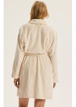 Esotiq ciepły szlafrok damski Coco 43932-01X, Kolor kremowy, Rozmiar L/XL, Esotiq ze sklepu Intymna w kategorii Szlafroki damskie - zdjęcie 187573534
