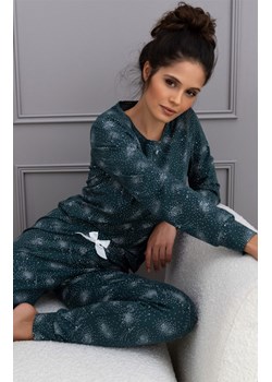 Sensis bawełniana piżama damska Ellison, Kolor zielony-wzór, Rozmiar S, SENSIS ze sklepu Intymna w kategorii Piżamy damskie - zdjęcie 187573571