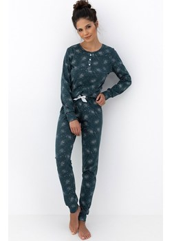 Sensis bawełniana piżama damska Ellison, Kolor zielony-wzór, Rozmiar S, SENSIS ze sklepu Intymna w kategorii Piżamy damskie - zdjęcie 187573572