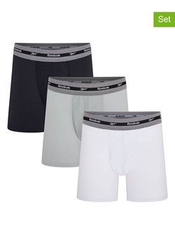 Reebok Bokserki (3 pary) &quot;Bexley&quot; w kolorze białym, niebieskim i szarym ze sklepu Limango Polska w kategorii Majtki męskie - zdjęcie 187574323