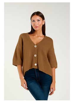 Tamba Kardigan w kolorze jasnobrązowym ze sklepu Limango Polska w kategorii Swetry damskie - zdjęcie 187574354