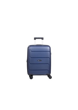 Granatowa walizka kabinowa z polipropylenu poszerzana Hard Class ze sklepu Słoń Torbalski w kategorii Walizki - zdjęcie 187574664