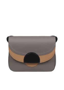 popielata torebka damska  skórzana na ramię Rainbow ze sklepu Słoń Torbalski w kategorii Listonoszki - zdjęcie 187574671