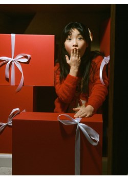 Reserved - Kardigan z ozdobnymi guzikami - czerwony ze sklepu Reserved w kategorii Swetry dziewczęce - zdjęcie 187574934