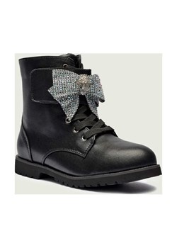 Kurt Geiger Skórzane botki KENSINGTON STRAP BOW ze sklepu Gomez Fashion Store w kategorii Buty zimowe dziecięce - zdjęcie 187575060