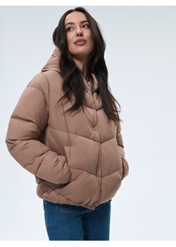 Mohito - Pikowana kurtka - brązowy ze sklepu Mohito w kategorii Kurtki damskie - zdjęcie 187575884