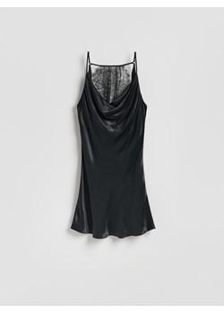 Reserved - Sukienka mini z wiskozy - czarny ze sklepu Reserved w kategorii Sukienki - zdjęcie 187576040