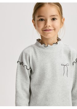 Reserved - Bluzka z dodatkiem wiskozy - jasnoszary ze sklepu Reserved w kategorii Bluzki dziewczęce - zdjęcie 187577374