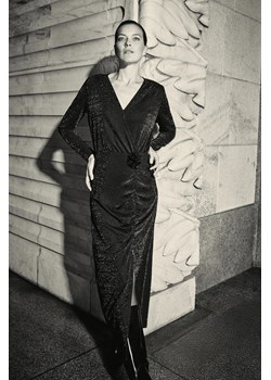 Sukienka maxi z rozcięciem czarna ze sklepu Moodo.pl w kategorii Sukienki - zdjęcie 187577481