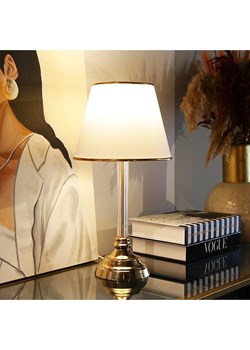 Opviq Lampa stołowa &quot;Ayd&quot; w kolorze złoto-białym  - (W)45 cm x Ø 22 cm ze sklepu Limango Polska w kategorii Oświetlenie - zdjęcie 187577974