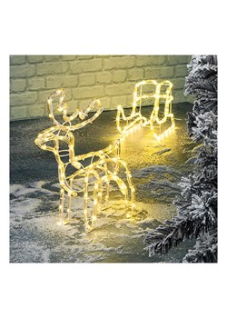 Profiline Dekoracyjna lampa LED &quot;Deer with sled&quot; w kolorze ciepłej bieli ze sklepu Limango Polska w kategorii Dekoracje bożonarodzeniowe - zdjęcie 187577980