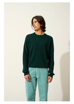AUTHENTIC CASHMERE Kaszmirowy sweter &quot;Nolan&quot; w kolorze ciemnozielonym ze sklepu Limango Polska w kategorii Swetry męskie - zdjęcie 187578113