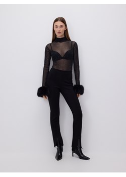 Reserved - Body z metaliczną nicią - czarny ze sklepu Reserved w kategorii Body damskie - zdjęcie 187578544