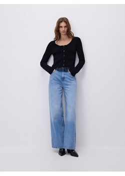 Reserved - Sweter z koronką - czarny ze sklepu Reserved w kategorii Bluzki damskie - zdjęcie 187578684