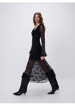 Reserved - Koronkowa sukienka maxi - czarny ze sklepu Reserved w kategorii Sukienki - zdjęcie 187578942
