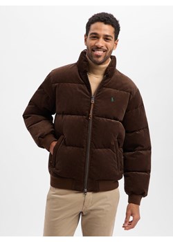 Polo Ralph Lauren Męska pikowana sztruksowa kurtka puchowa Mężczyźni Sztruks czekoladowy jednolity ze sklepu vangraaf w kategorii Kurtki męskie - zdjęcie 187579872