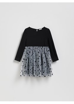 Reserved - Sukienka z tiulowym dołem - czarny ze sklepu Reserved w kategorii Sukienki dziewczęce - zdjęcie 187580090