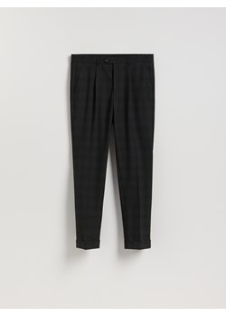 Reserved - Garniturowe spodnie w kratę - czarny ze sklepu Reserved w kategorii Spodnie męskie - zdjęcie 187580163