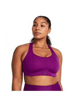 Biustonosz treningowy Under Armour UA Uplift Mid - fioletowy ze sklepu Sportstylestory.com w kategorii Biustonosze - zdjęcie 187580183