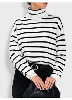 Sinsay - Golf w paski - biały ze sklepu Sinsay w kategorii Swetry damskie - zdjęcie 187581032