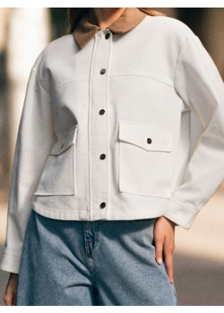 Sinsay - Kurtka koszulowa - kremowy ze sklepu Sinsay w kategorii Kurtki damskie - zdjęcie 187581051