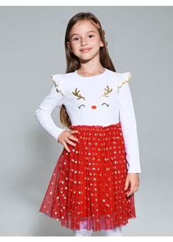 Sinsay - Sukienka babydoll z motywem świątecznym - wielobarwny ze sklepu Sinsay w kategorii Sukienki dziewczęce - zdjęcie 187581110