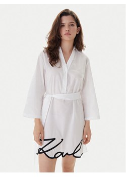 KARL LAGERFELD Sukienka plażowa A2W46075 Biały Regular Fit ze sklepu MODIVO w kategorii Odzież plażowa - zdjęcie 187582160