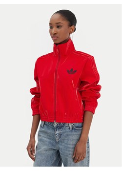 adidas Bluza adicolor Holiday JY2616 Czerwony Regular Fit ze sklepu MODIVO w kategorii Bluzy damskie - zdjęcie 187582162
