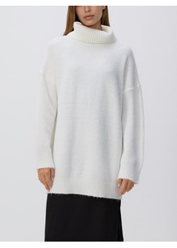 Reserved - Długi sweter z golfem - złamana biel ze sklepu Reserved w kategorii Swetry damskie - zdjęcie 187582394