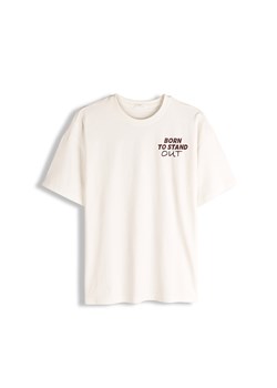 GATE Bawełniana koszulka z nadrukiem 34 ze sklepu gateshop w kategorii Bluzki damskie - zdjęcie 187582570