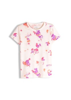 GATE Bawełniana koszulka z nadrukiem 8Y ze sklepu gateshop w kategorii Bluzki dziewczęce - zdjęcie 187582594